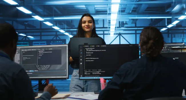 Informáticos trabajando